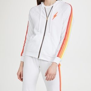 Bolt classic embroidery zip up hoodie